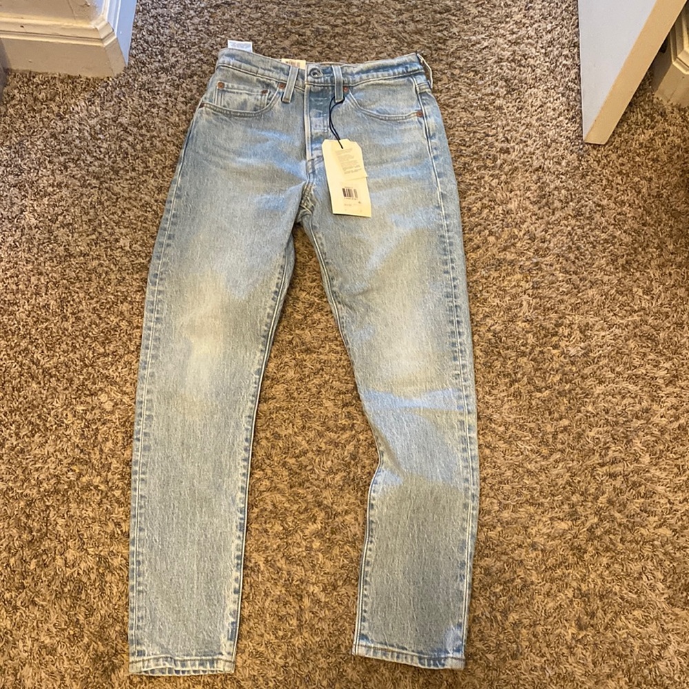 levi’s 501 skinny high rise 26 x28L color tango light